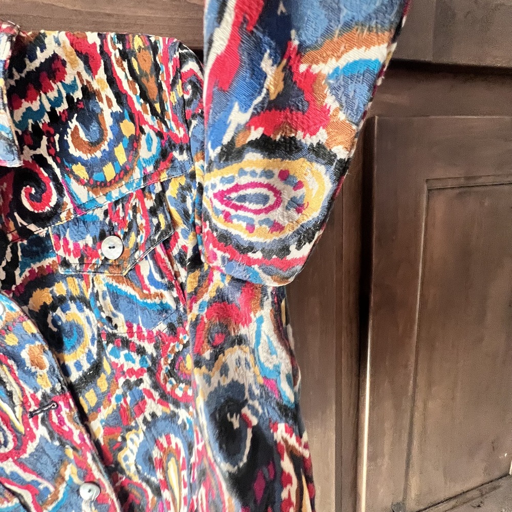 Ruby Rd.-Paisley Print Jacket Size 14 - Picture 6 of 16